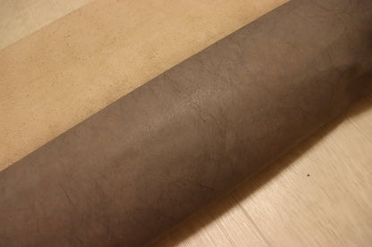 ds28円！[グレー系]新入荷 インポートレザー 牛革 クロム革 クラッキング加工 160ds