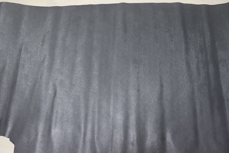 ds28円！[アッシュグレー]新入荷 国産 牛革 姫路レザー クロム革 絹目型押し 顔料仕上げ 160ds