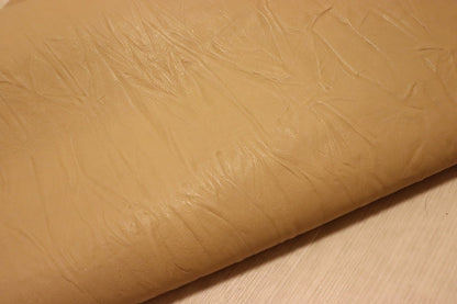 ds28円！[オークルブラウン]新入荷 イタリアンレザー 牛革 クロム革 絞り型押し 175ds