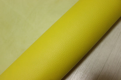 ds28円！[イエロー]新入荷 国産 牛革 姫路レザー クロム革 シボ型押し 顔料仕上げ 180ds