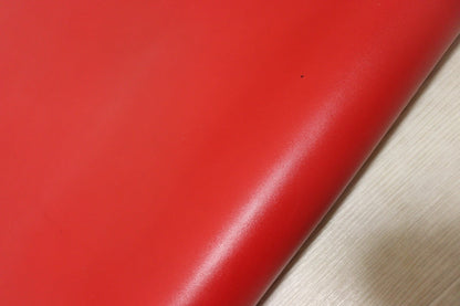 ds28円！[レッド]クラフトの定番 インディアンレザー 牛革 ヌメ革 スムース加工 訳あり 187ds