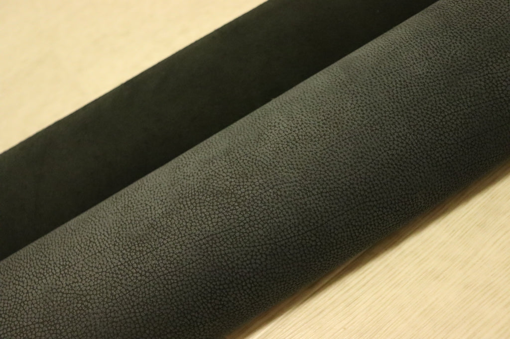 ds28円！[ネイビー]新入荷 国産 牛革 クロム革 シボ型押し ヌバック 190ds