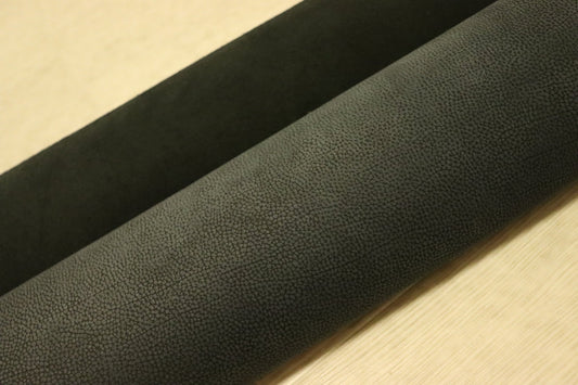 ds28円！[ネイビー]新入荷 国産 牛革 クロム革 シボ型押し ヌバック 190ds