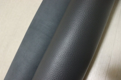 ds28円！[ダークグレー]新入荷 国産 牛革 姫路レザー クロム革 顔料仕上げ シボ型押し 190ds