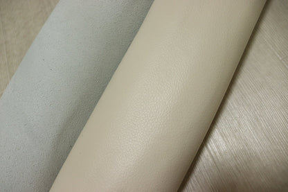 ds28円！[アイボリー]新入荷 国産 牛革 姫路レザー クロム革 シボ型押し 顔料仕上げ 190ds