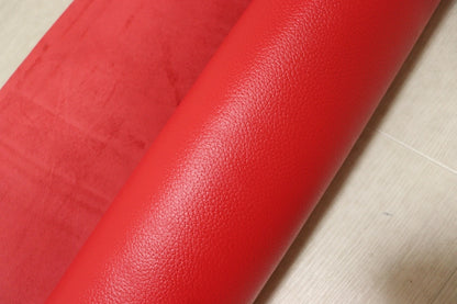 ds28円！[レッド]新入荷 国産 牛革 姫路レザー クロム革 シボ型押し 190ds