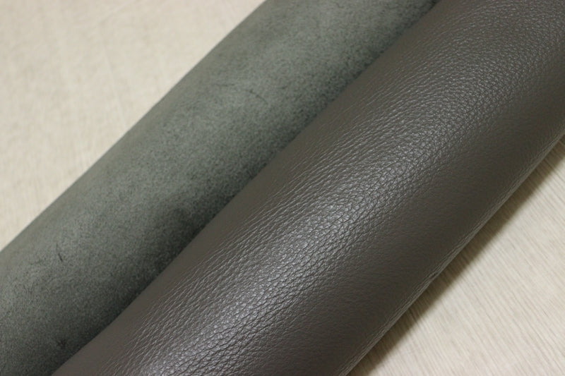 ds28円！[ダークグレー]新入荷 イタリアンレザー 牛革 クロム革 シュリンク加工 194ds