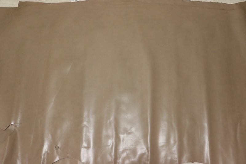 ds28円！[カフェオレ]新入荷 国産 牛革 クロム革 ガラス加工 194ds