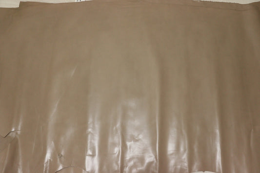 ds28円！[カフェオレ]新入荷 国産 牛革 クロム革 ガラス加工 194ds