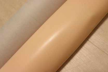 ds28円！[ピーチ系]新入荷 国産 牛革 姫路レザー ヌメ革 顔料仕上げ 196ds