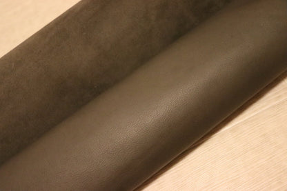 ds28円！[ダークグレー]新入荷 イタリアンレザー 牛革 クロム革 スムース加工 198ds