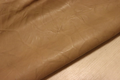 ds28円！[モカブラウン]新入荷 イタリアンレザー 牛革 クロム革 絞り加工 199ds