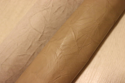 ds28円！[モカブラウン]新入荷 イタリアンレザー 牛革 クロム革 絞り加工 199ds