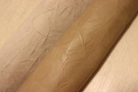 ds28円！[モカブラウン]新入荷 イタリアンレザー 牛革 クロム革 絞り加工 199ds