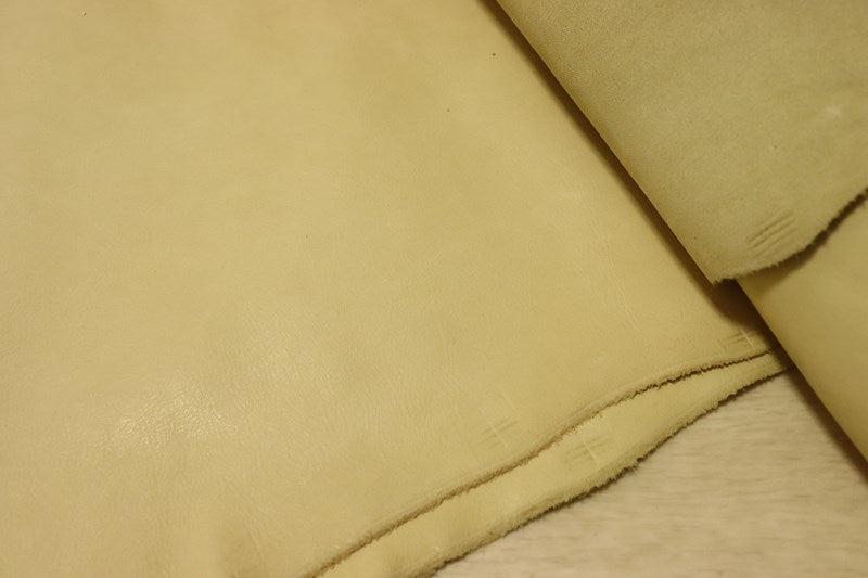 ds28円！[クリーム]新入荷 国産 牛革 姫路レザー クロム革 スムース加工 200ds