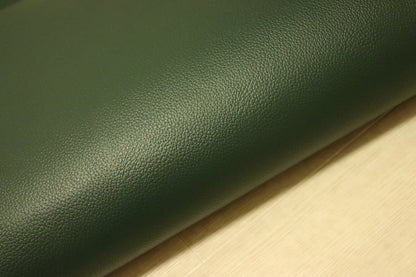 ds28円！[ダークグリーン]新入荷 国産 牛革 姫路レザー クロム革 シボ型押し 顔料仕上げ 200ds