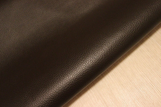 ds28円！[ダークブラウン]新入荷 国産 牛革 クロム革 シボ型押し 顔料仕上げ 200ds