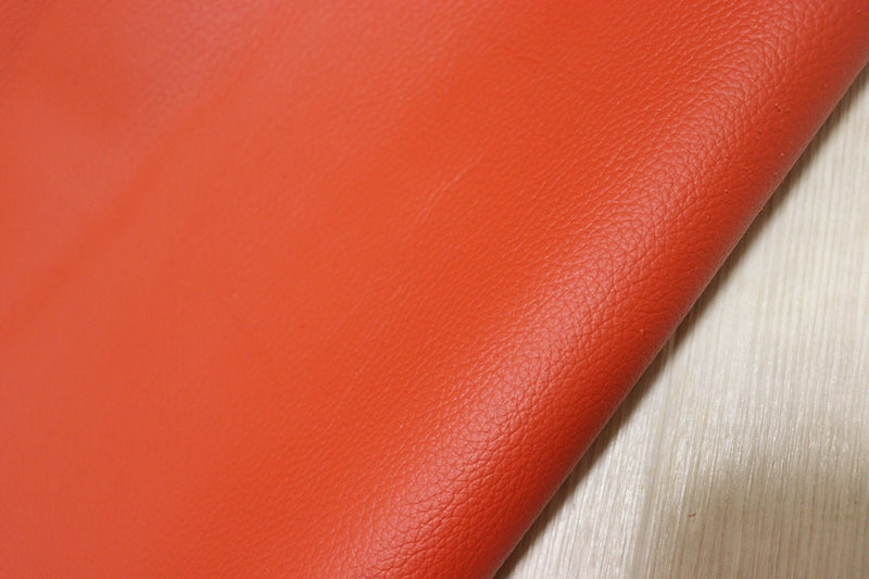 ds28円！[キャロットオレンジ]新入荷 国産 牛革 姫路レザー クロム革 シボ型押し 200ds