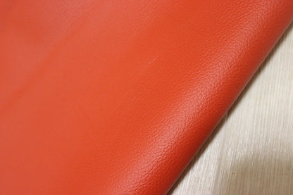 ds28円！[キャロットオレンジ]新入荷 国産 牛革 姫路レザー クロム革 シボ型押し 200ds