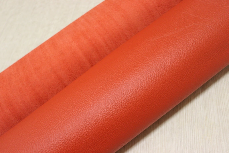 ds28円！[キャロットオレンジ]新入荷 国産 牛革 姫路レザー クロム革 シボ型押し 200ds