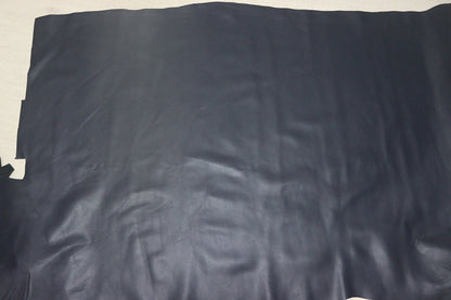ds28円！[ネイビー]新入荷 国産 牛革 姫路レザー クロム革 スムース加工 200ds