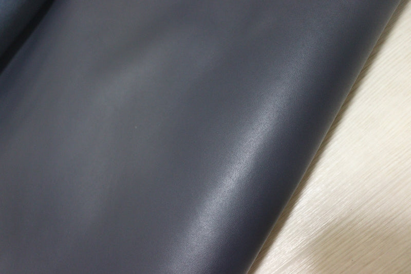 ds28円！[ネイビー]新入荷 国産 牛革 姫路レザー クロム革 スムース加工 200ds