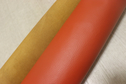 ds28円！[キャロットオレンジ]新入荷 国産 牛革 姫路レザー クロム革 顔料仕上げ シボ型押し 200ds