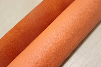 ds28円！[ナチュラルオレンジ]新入荷 国産 牛革 姫路レザー クロム革 シボ型押し 顔料仕上げ 200ds