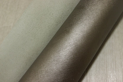 ds28円！[シャンパンブロンズ]新入荷 国産 牛革 クロム革 絹目型押し 顔料上げ 200ds