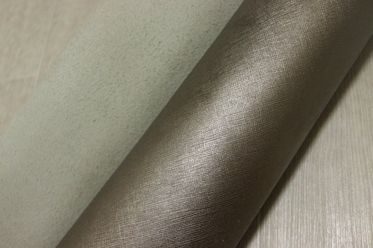 ds28円！[シャンパンブロンズ]新入荷 国産 牛革 クロム革 絹目型押し 顔料上げ 200ds