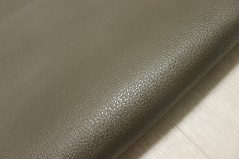 ds28円！[オリーブグレー]新入荷 国産 牛革 姫路レザー クロム革 シボ型押し 顔料仕上げ 208ds
