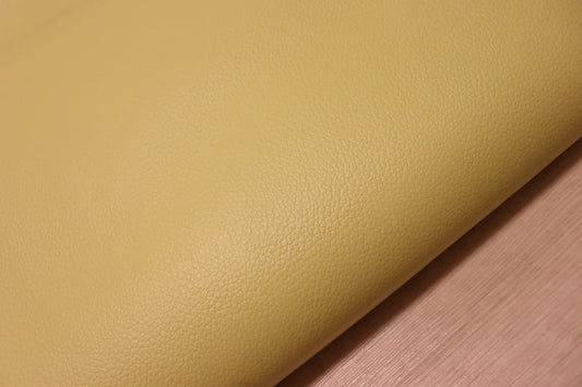 ds28円！[レモンイエロー]新入荷 国産 牛革 姫路レザー クロム革 シボ型押し 顔料仕上げ 210ds