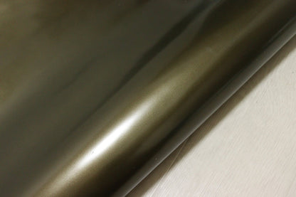 ds28円！[カーキ]新入荷 国産 牛革 姫路レザー クロム革 ガラス加工 210ds