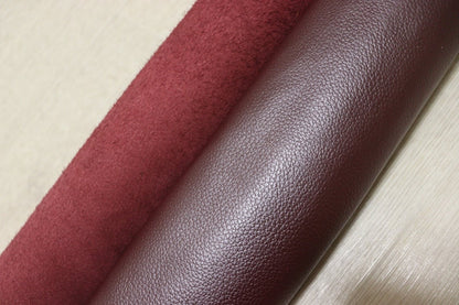 ds28円！[パールワイン]新入荷 国産 牛革 姫路レザー クロム革 シボ型押し 顔料仕上げ 210ds