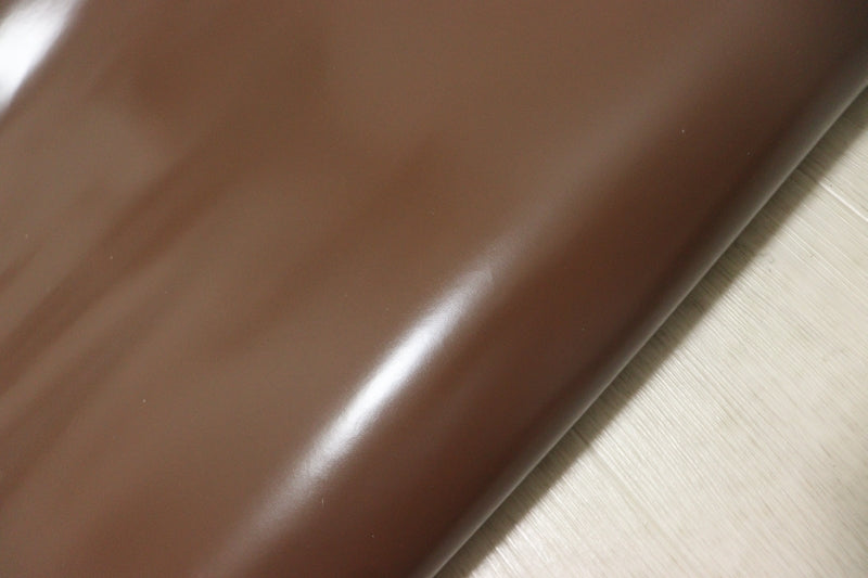ds28円！[チョコブラウン]新入荷 国産 牛革 姫路レザー クロム革 ガラス加工 211ds