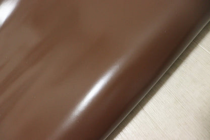 ds28円！[チョコブラウン]新入荷 国産 牛革 姫路レザー クロム革 ガラス加工 211ds