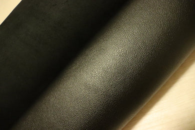 通販安い牛革　レザー　黒　ブラック　半裁　約2600ｘ1000ｍｍ　4ｍｍ厚　ゴツイ　レザークラフト 材料