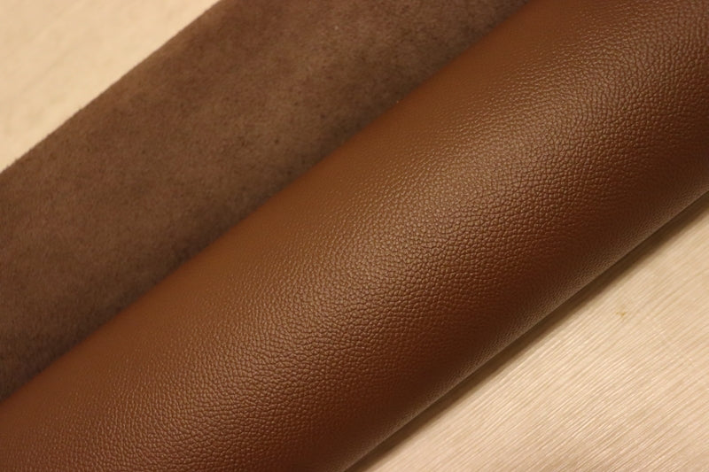 ds28円！[チョコブラウン]新入荷 国産 牛革 姫路レザー クロム革 シボ型押し 220ds
