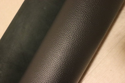 ds28円！[ダークグレー]新入荷 国産 牛革 姫路レザー クロム革 シボ型押し 顔料仕上げ 220ds