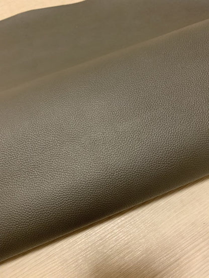 ds28円！[ダークグレー]新入荷 国産 牛革 姫路レザー クロム革 シボ型押し 220ds