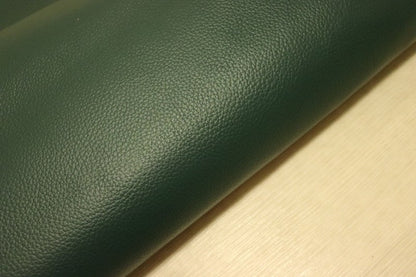 ds28円！[ダークグリーン]新入荷 国産 牛革 姫路レザー クロム革 シボ型押し 顔料仕上げ 220ds
