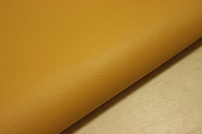 ds28円！[マスタード]新入荷 国産 牛革 姫路レザー クロム革 シボ型押し 顔料仕上げ 220ds