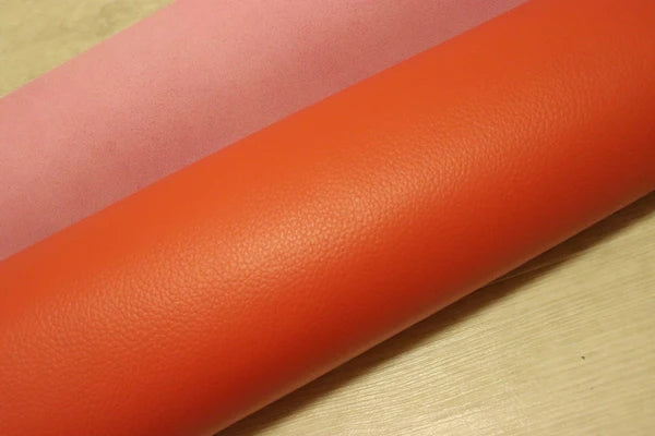 ds28円！[コーラルピンク]新入荷 国産 牛革 姫路レザー クロム革 シボ型押し 顔料仕上げ 220ds