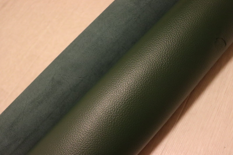 ds28円！[ダークグリーン]新入荷 国産 牛革 姫路レザー クロム革 シボ型押し 顔料仕上げ 220ds