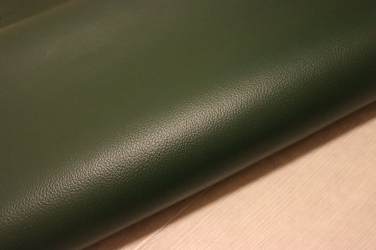ds28円！[ダークグリーン]新入荷 国産 牛革 姫路レザー クロム革 シボ型押し 顔料仕上げ 220ds