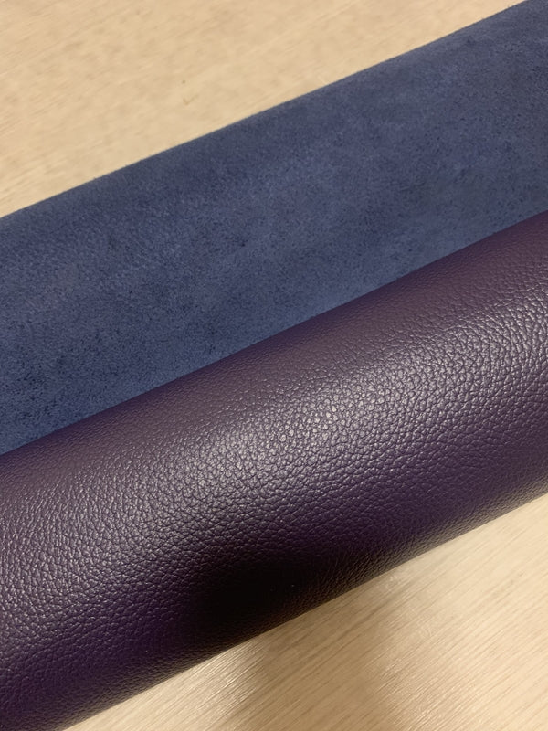 ds28円！[ダークパープル系]新入荷 国産 牛革 姫路レザー クロム革 シボ型押し 220ds