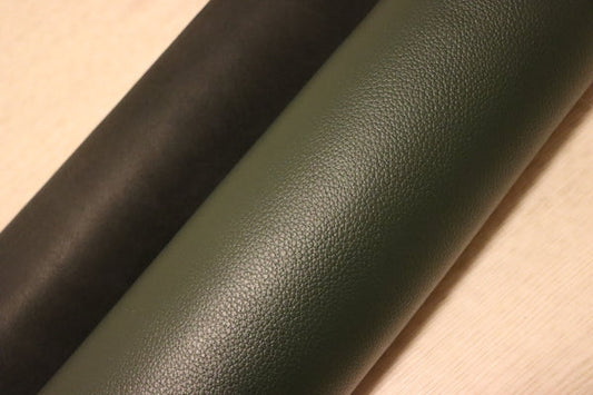 ds28円！[ダークグリーン]新入荷 国産 牛革 姫路レザー クロム革 シボ型押し 顔料仕上げ 220ds