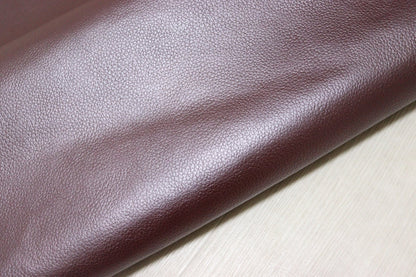 ds28円！[パールワイン]新入荷 国産 牛革 姫路レザー クロム革 シボ型押し 顔料仕上げ 220ds