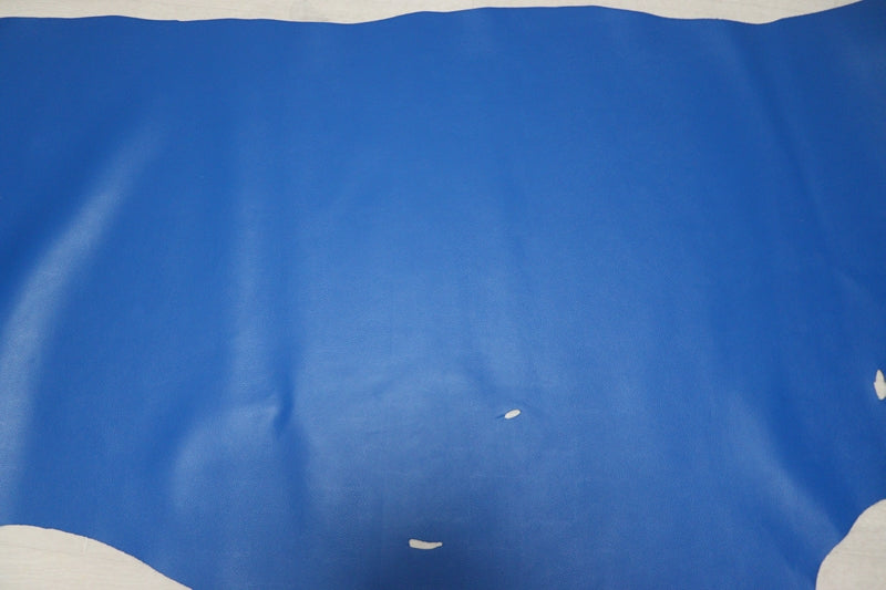 ds28円！[マリンブルー]新入荷 国産 牛革 姫路レザー クロム革 顔料仕上げ シボ型押し 220ds