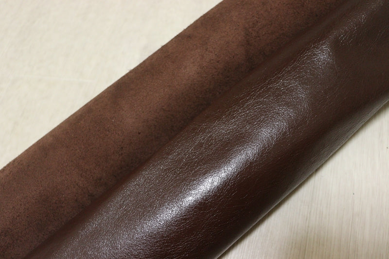 ds28円！[チョコブラウン]新入荷 国産 牛革 クロム革 カゼイン仕上げ 220ds